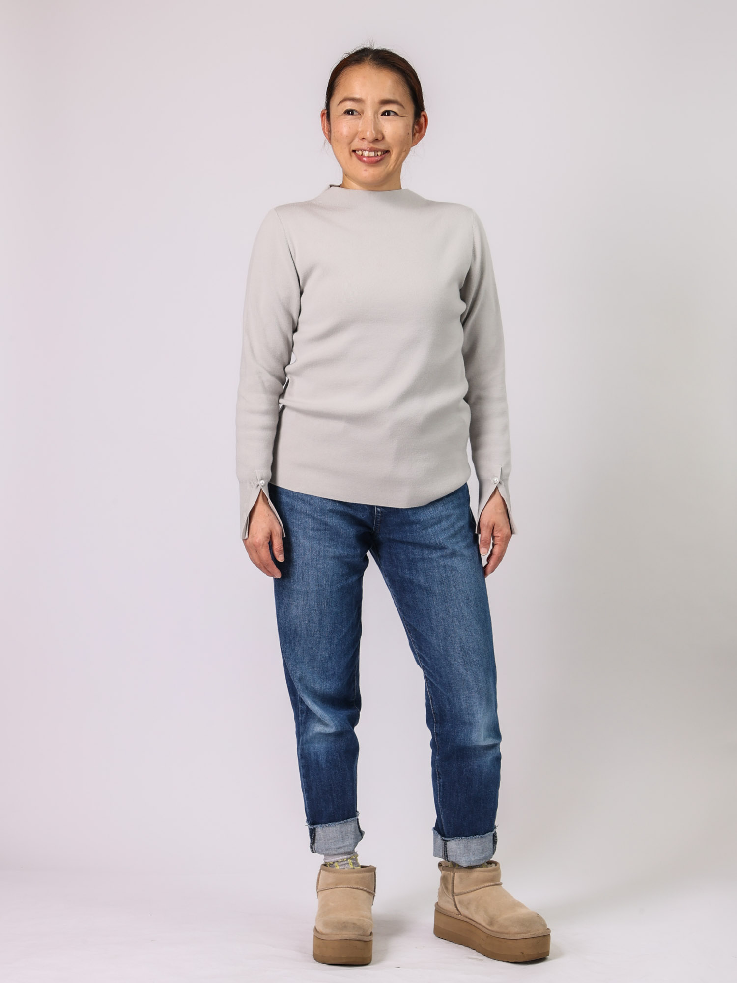 BRAHMIN(ハイゲージボトルネックニット)