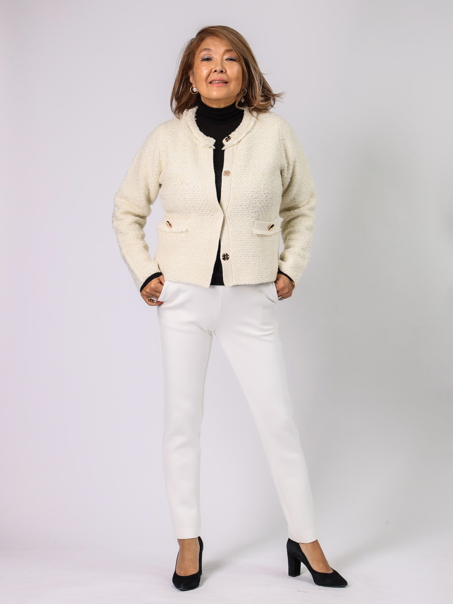 BEATRICE(ツイードニットジャケット)