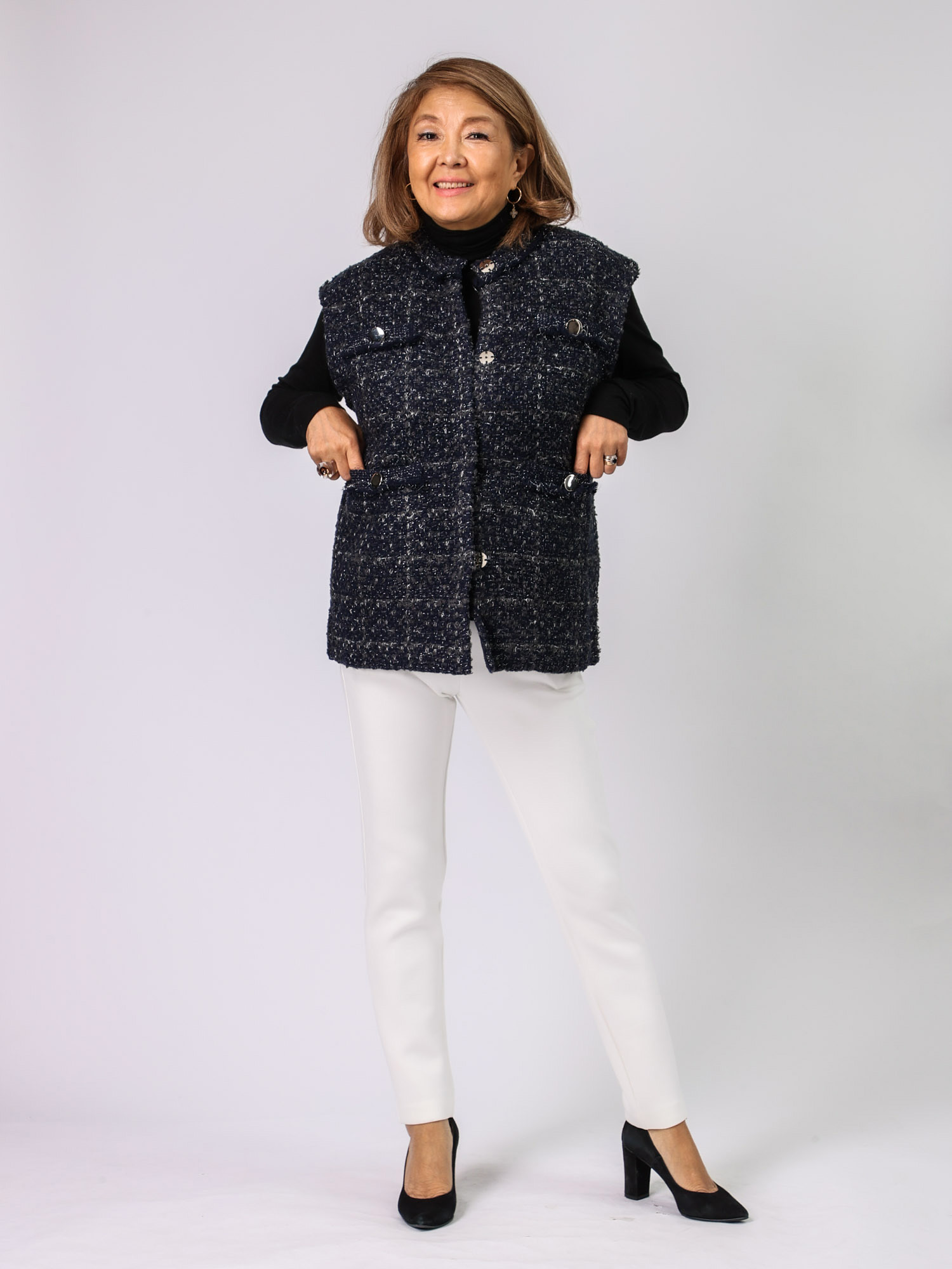 BEATRICE(ツイードニットジレ)