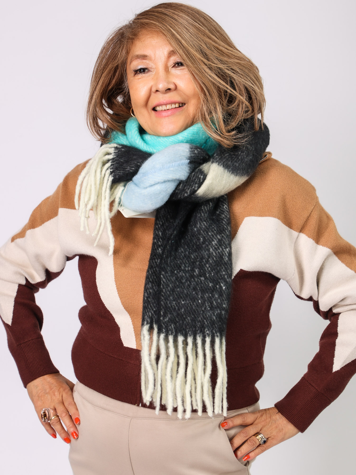 Mylanka(ボーダーマフラー)