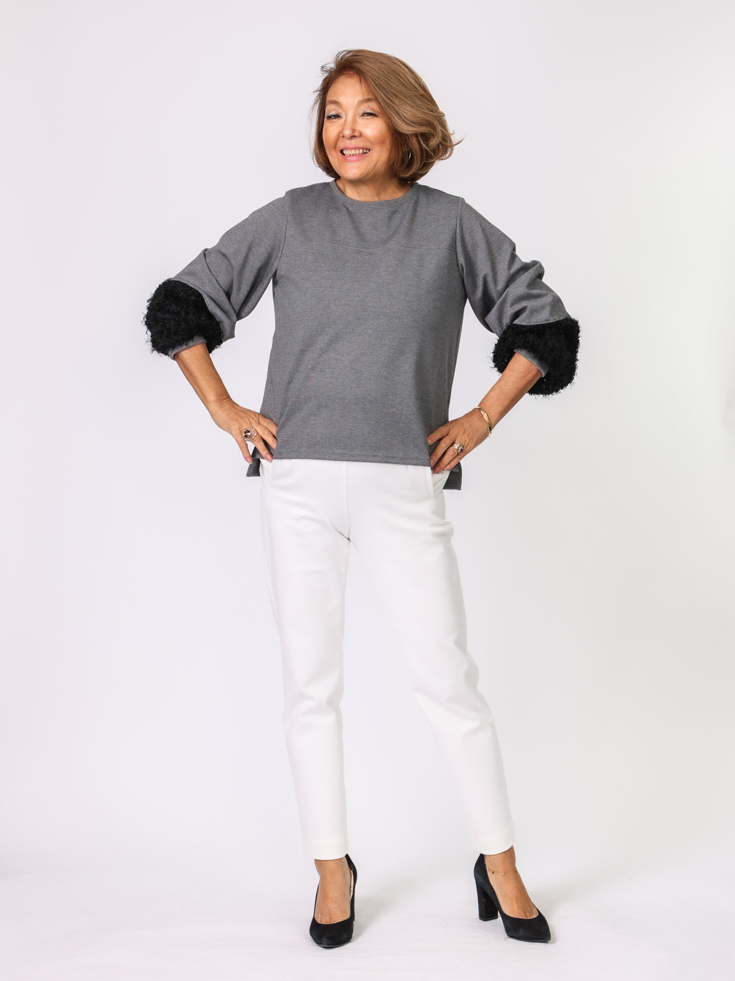 Mylanka(ボリューム袖フェザートップス)