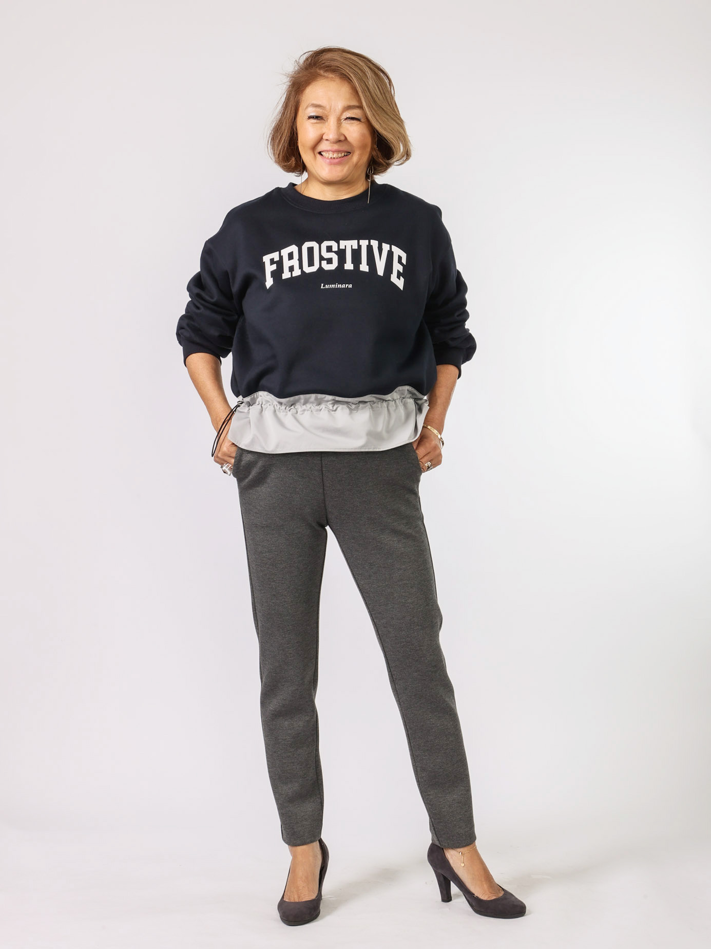 Mylanka（裏起毛＆タフタロゴトレーナー）